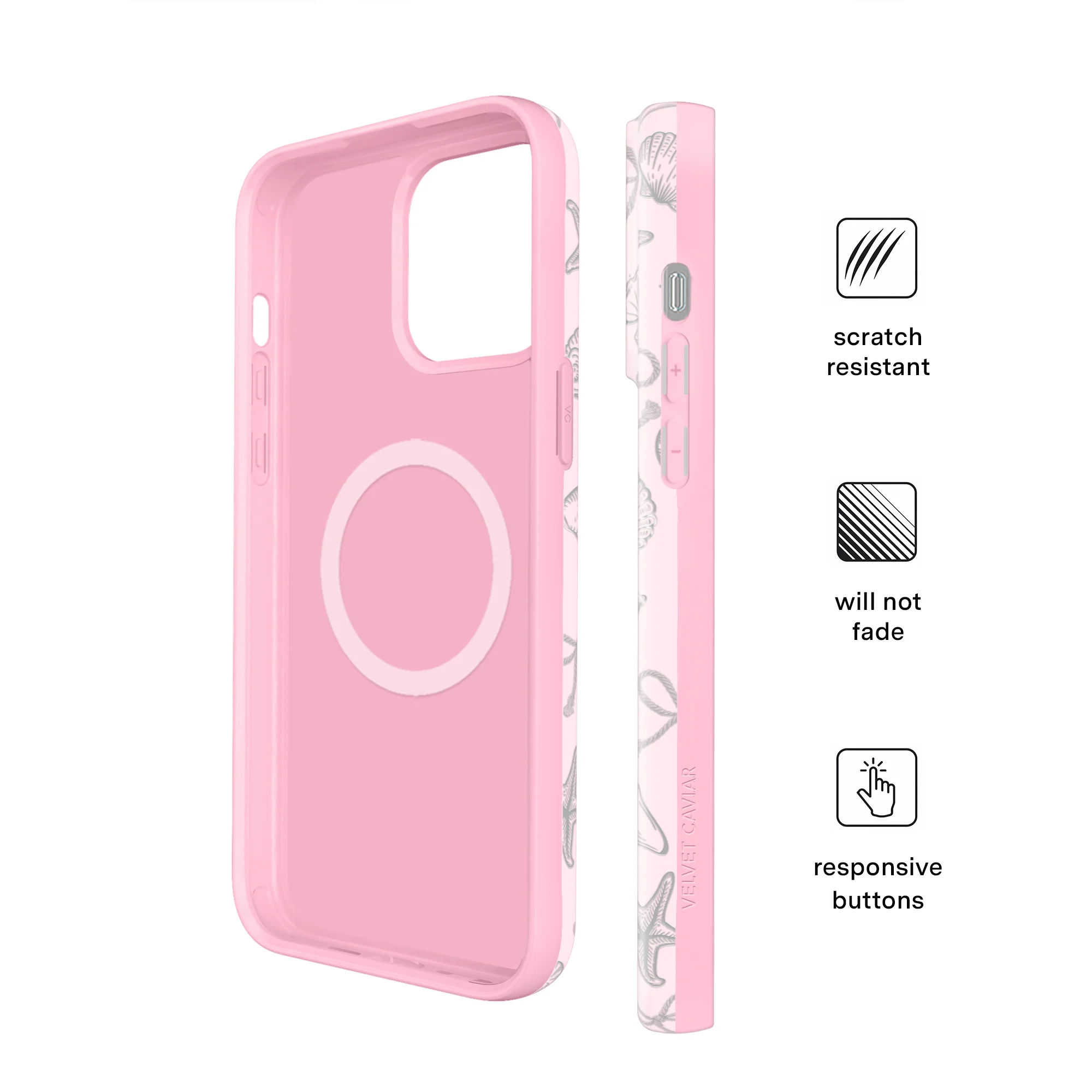 Pink Coastal Seashells iPhone Case - Image 15