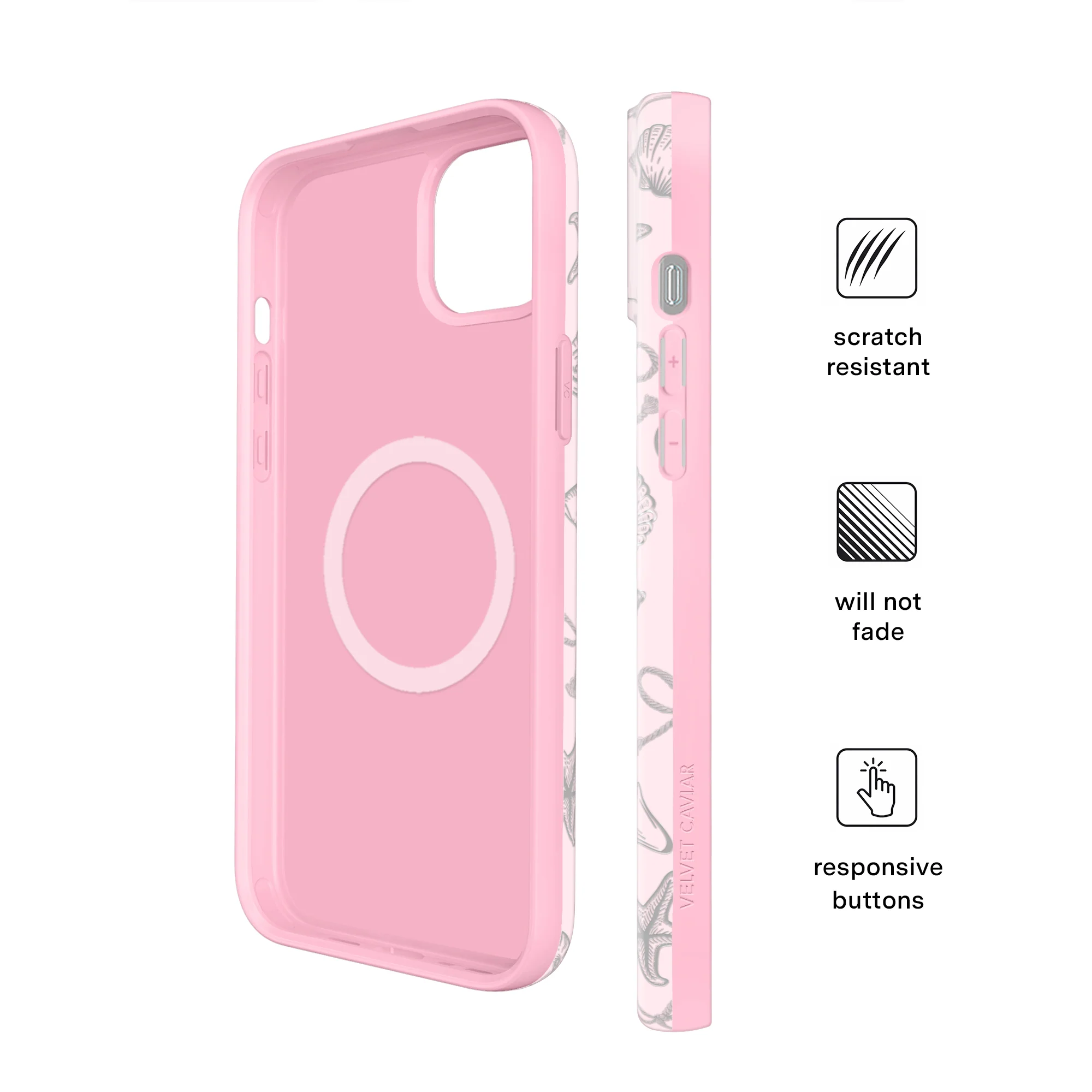 Pink Coastal Seashells iPhone Case - Image 20