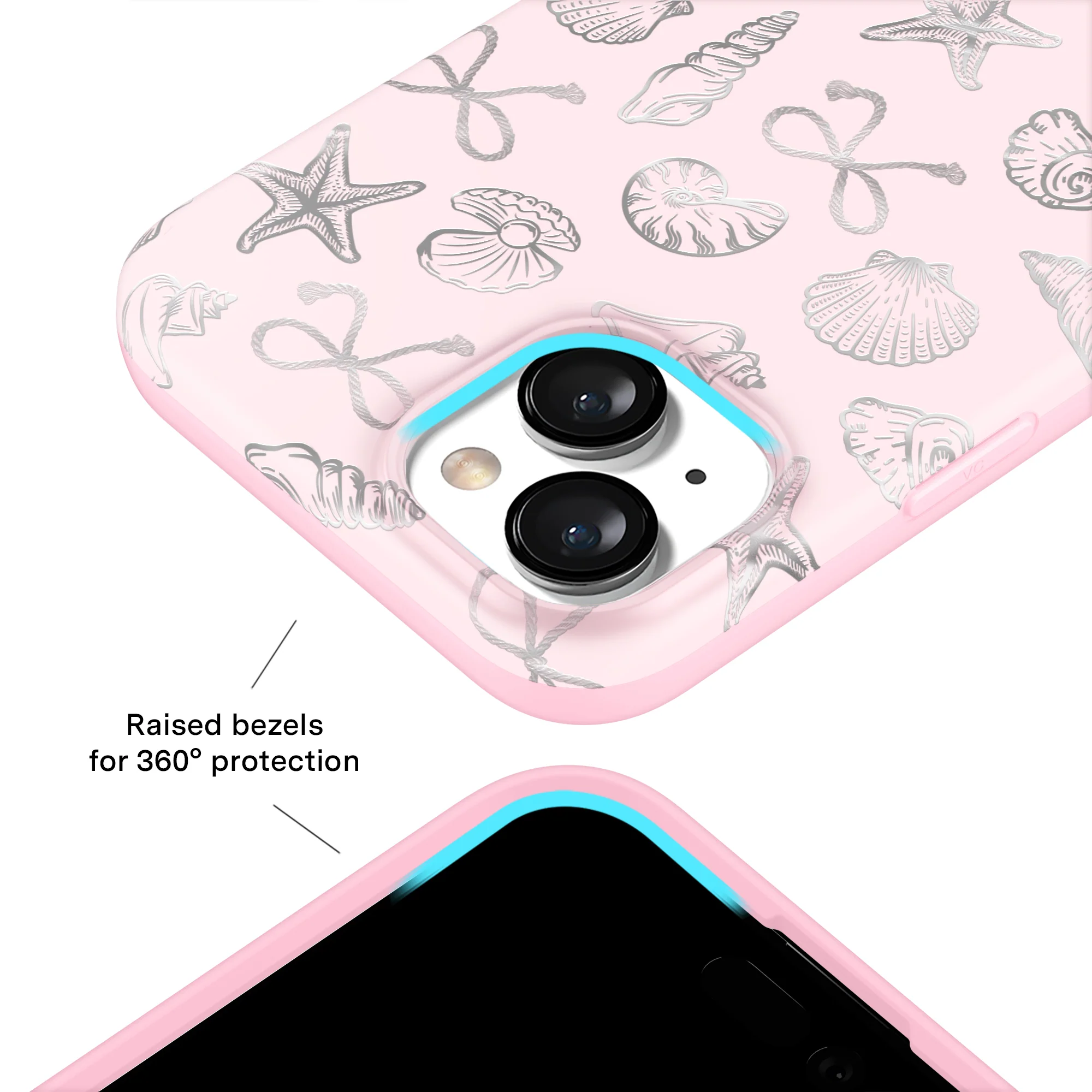 Pink Coastal Seashells iPhone Case - Image 38