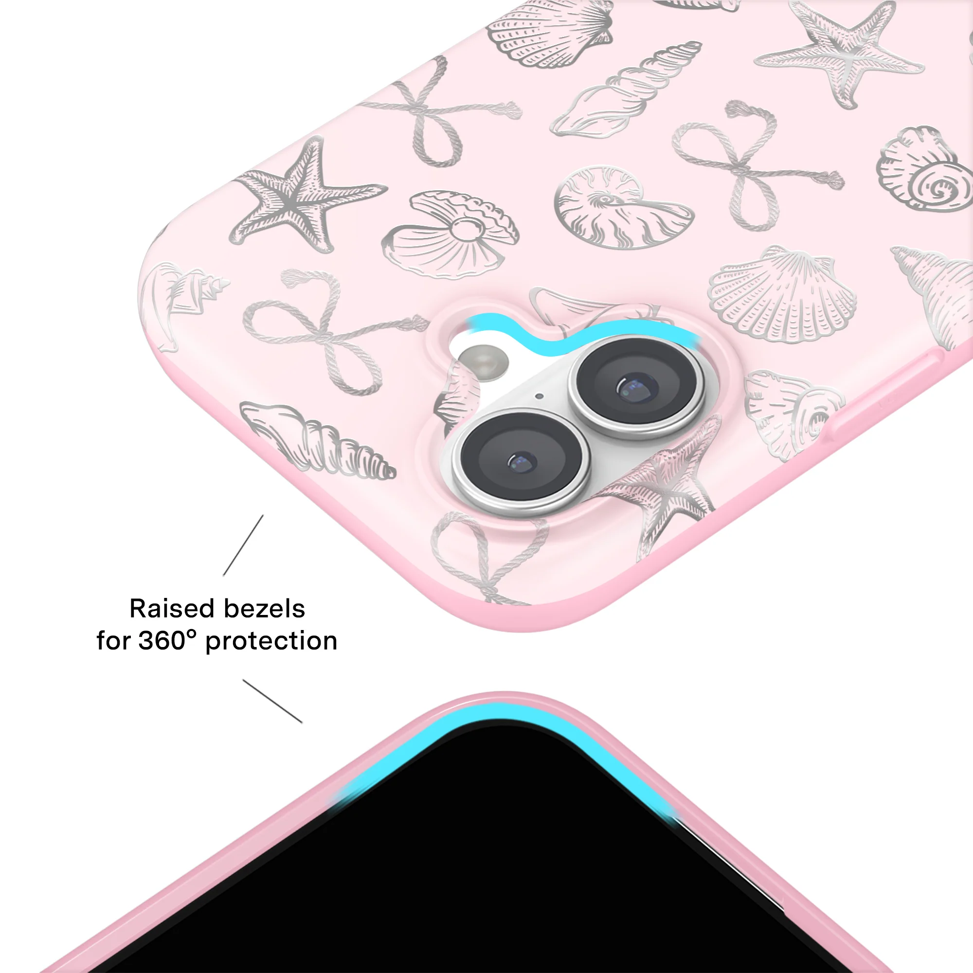 Pink Coastal Seashells iPhone Case - Image 58