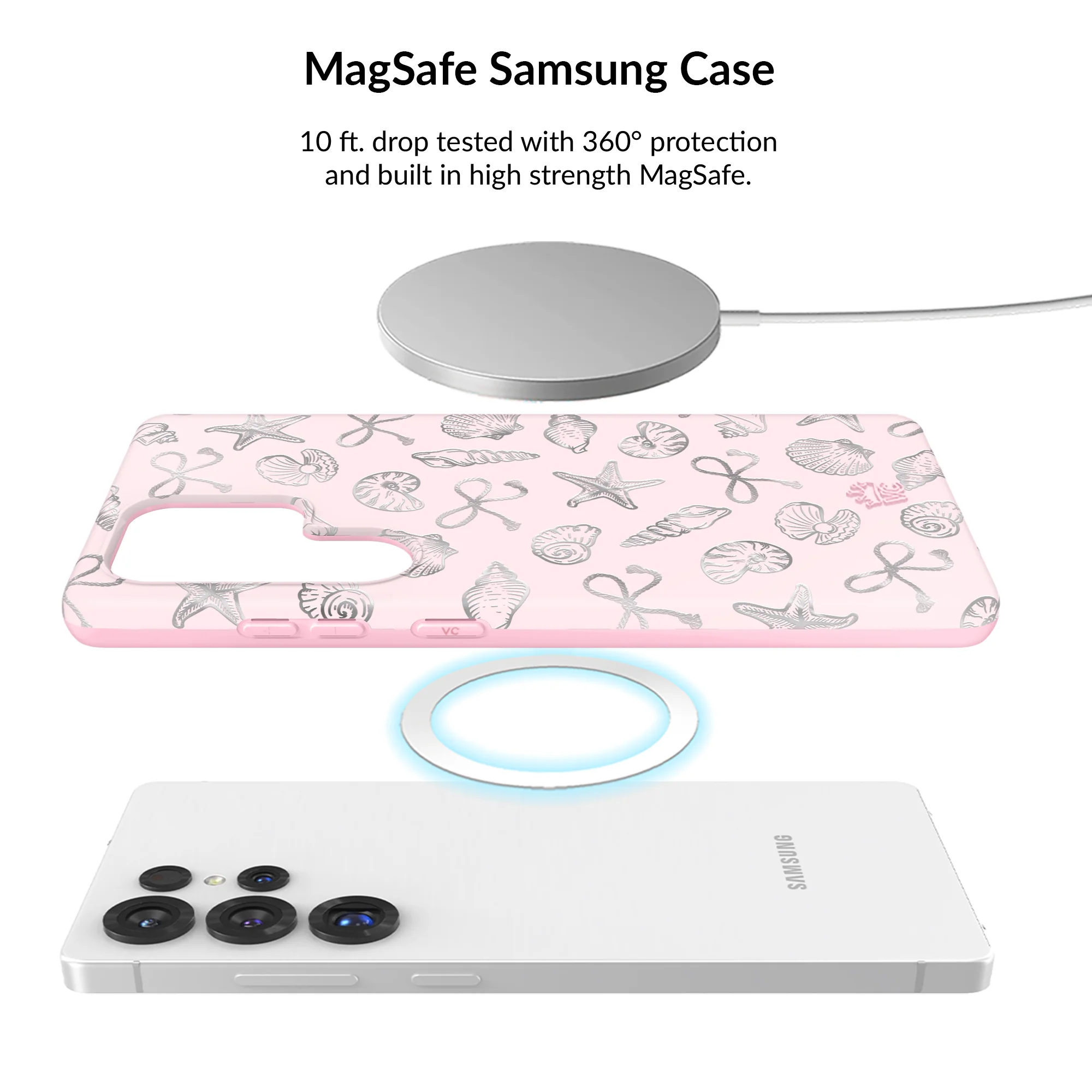 Pink Coastal Seashells Samsung Bundle Set - Image 14