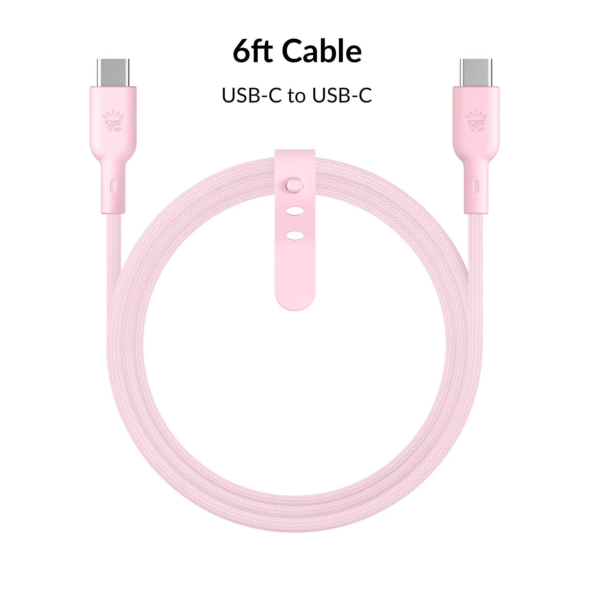 Strawberry Milk Fast Charging Cable, 6ft USB-C - Image 4