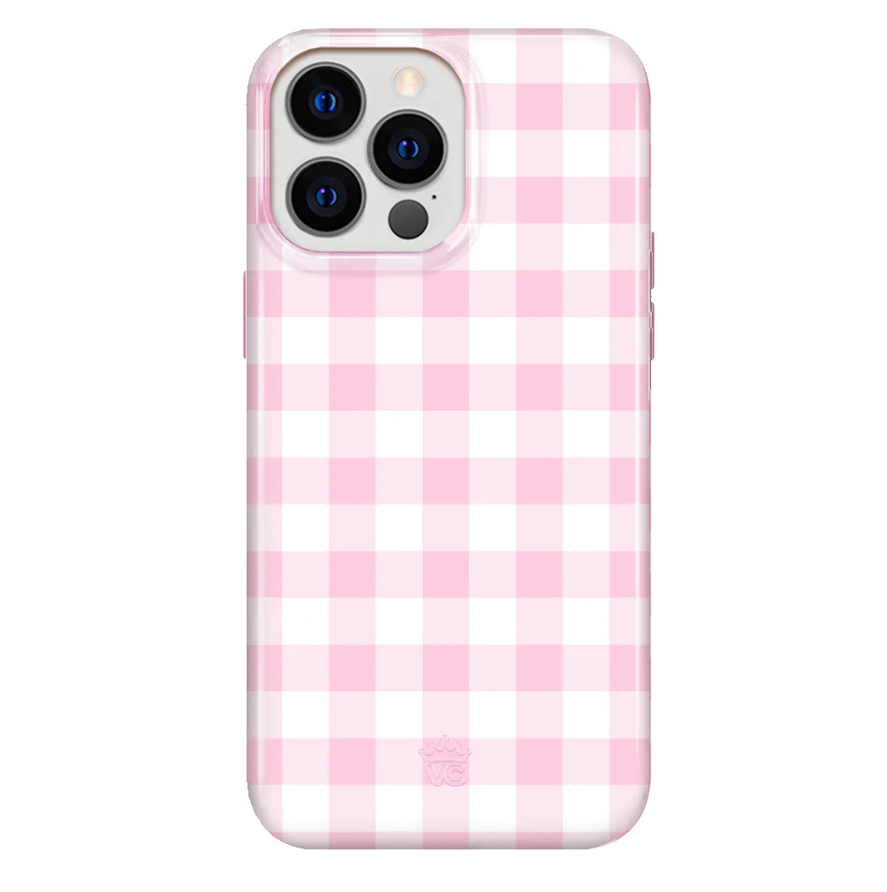 Baby Pink Gingham iPhone Case - Image 61