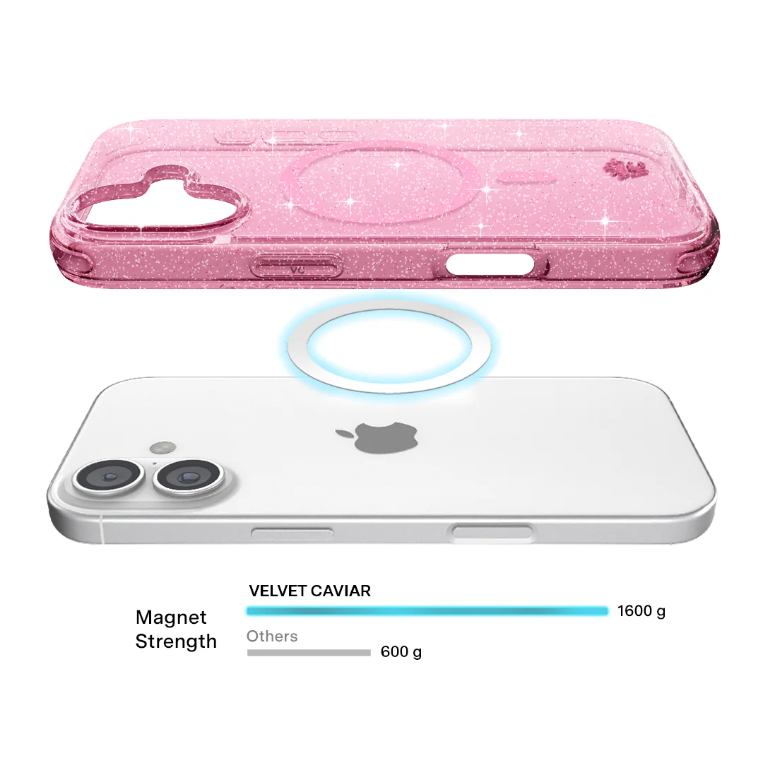 Pink Stardust Glitter iPhone Case - Image 154