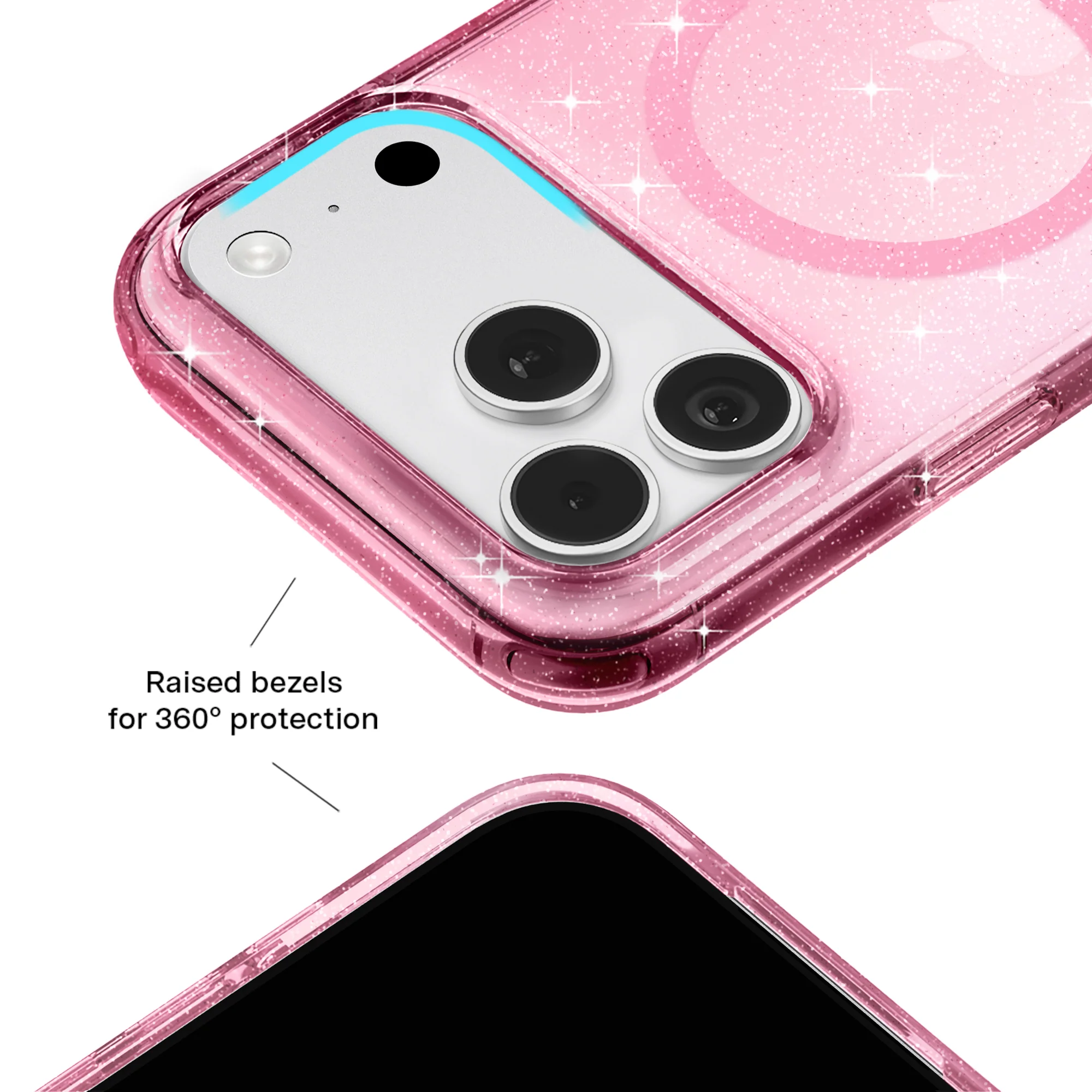 Pink Stardust Glitter iPhone Case - Image 158