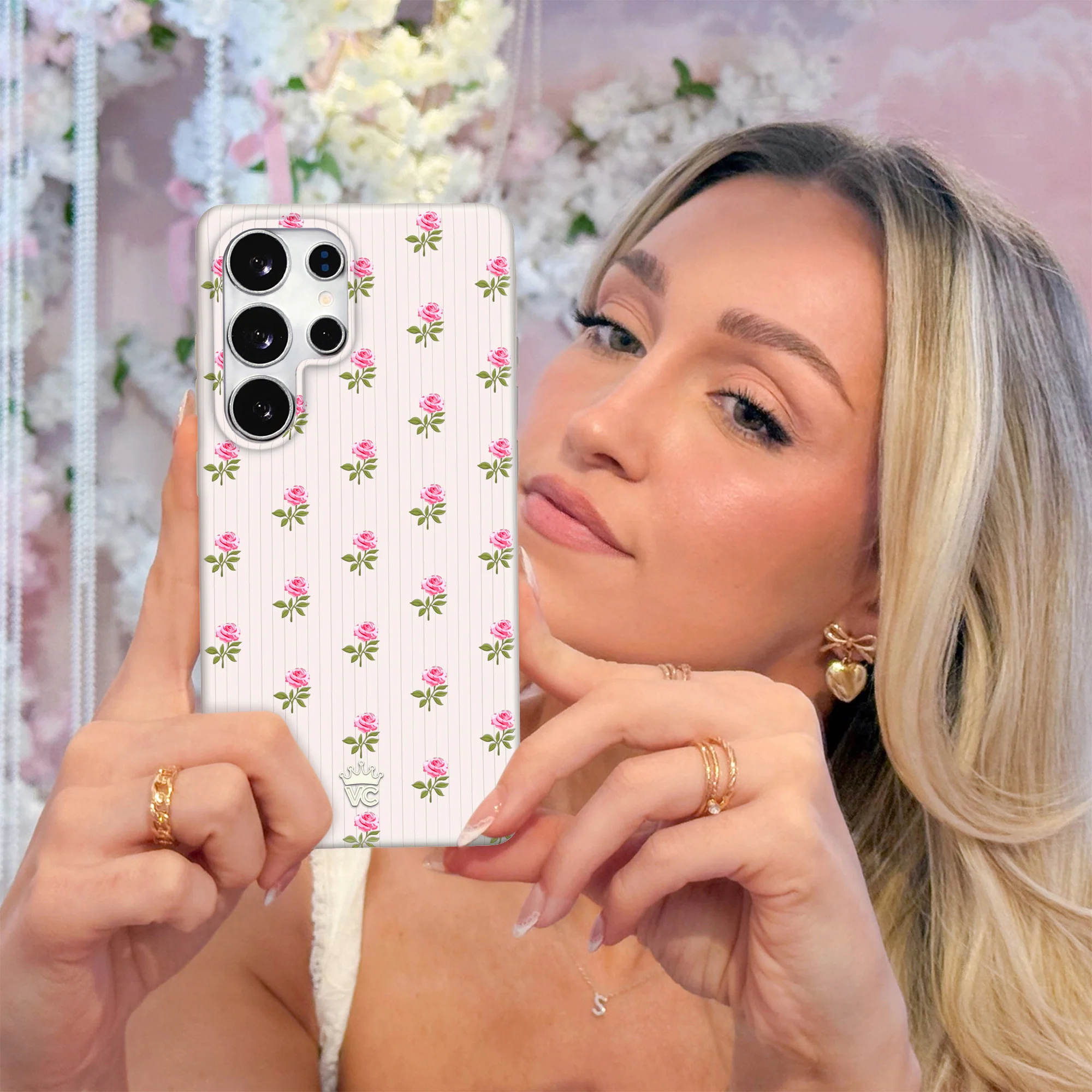 Pink Peony Floral Samsung Case - Image 9