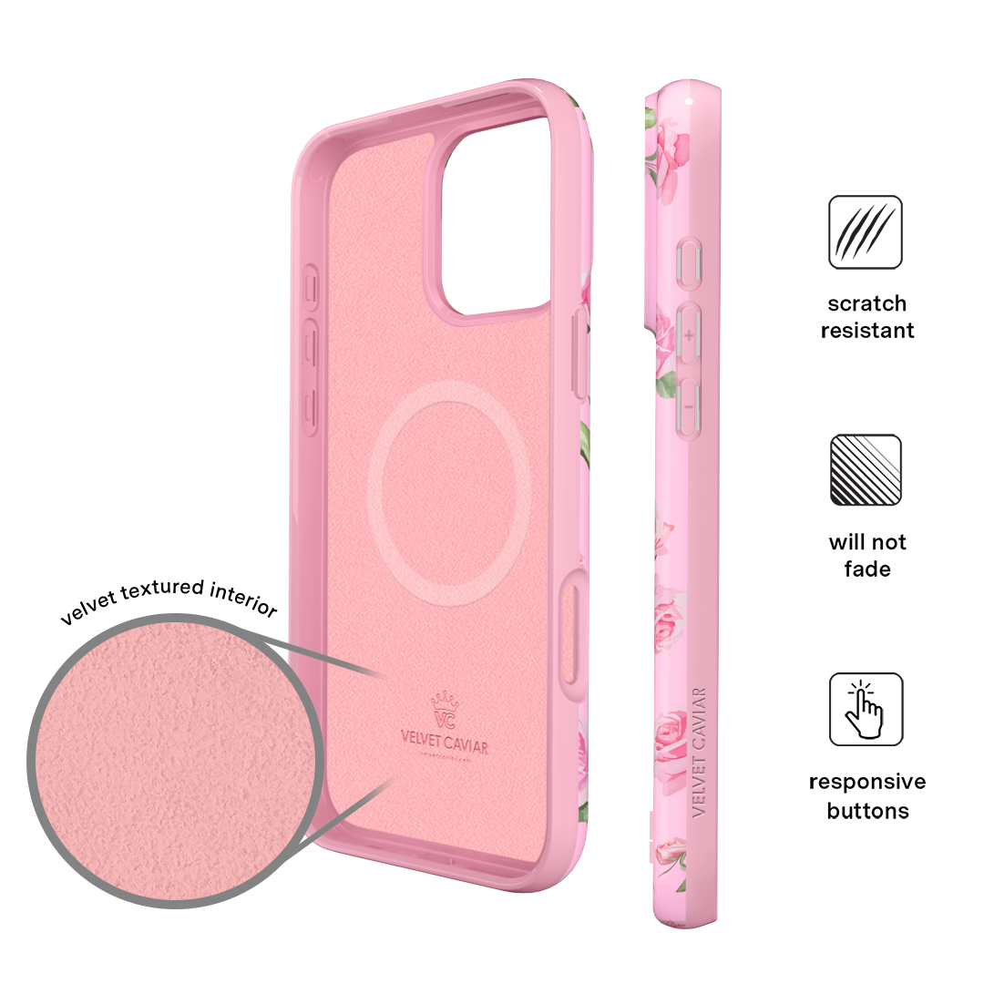 Baby Pink Roses iPhone Case - Image 15