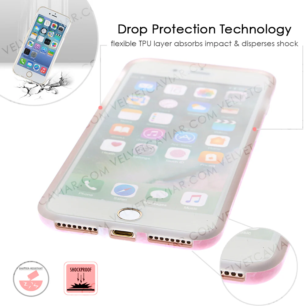 Pink Streak Marble iPhone Case - Image 23