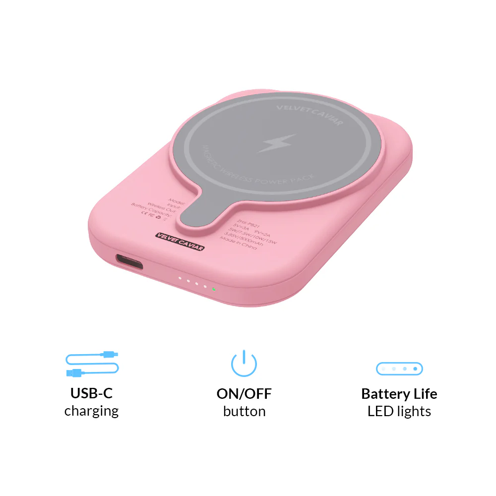 Pink Sweethearts Portable MagSafe Charger Power Pack - Image 6
