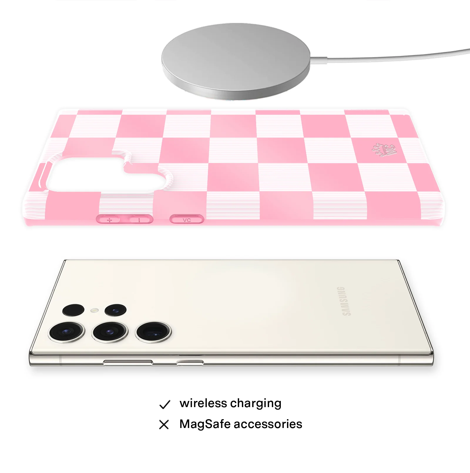 Pink Vibe Checkered Samsung Case - Image 28