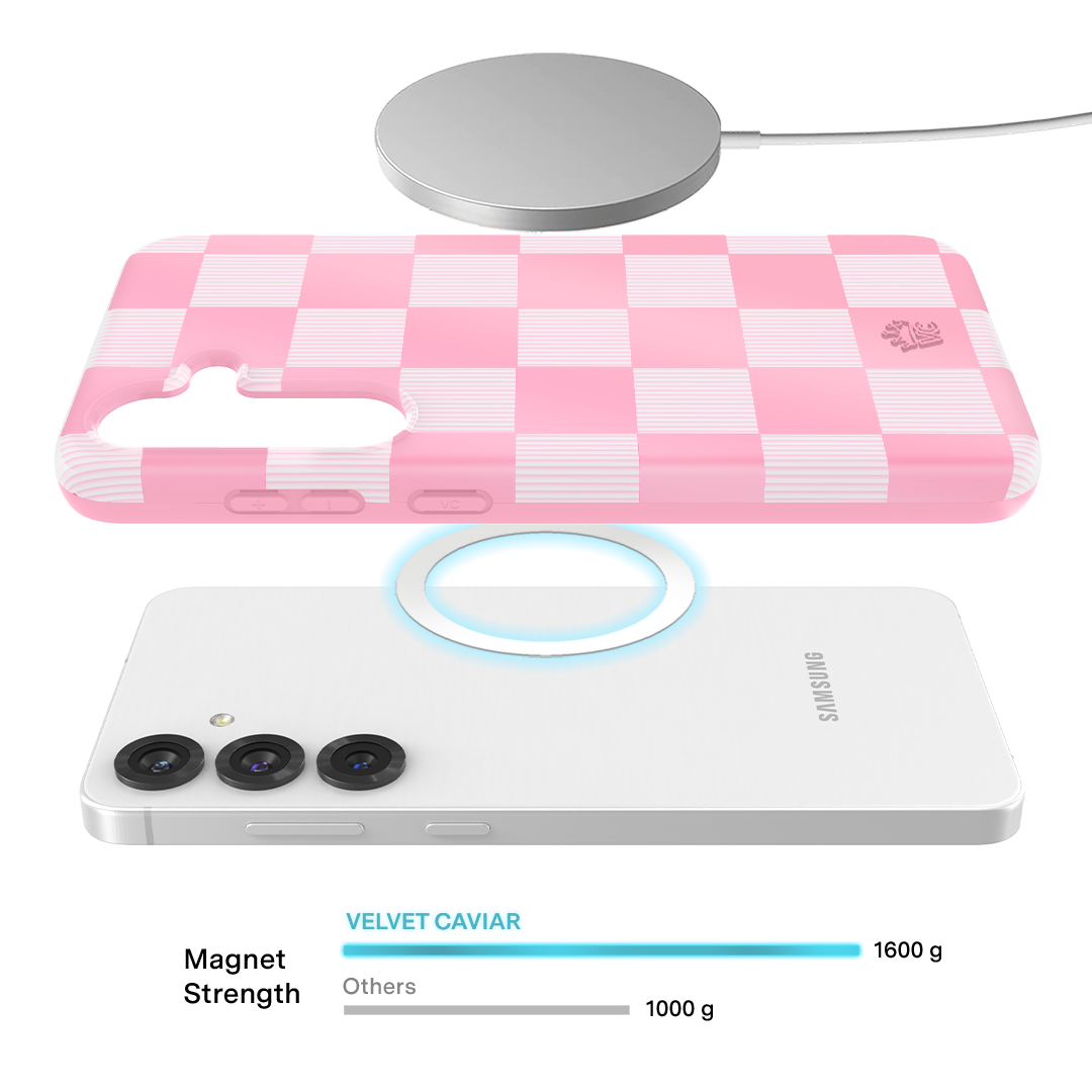 Pink Vibe Checkered Samsung Case - Image 54