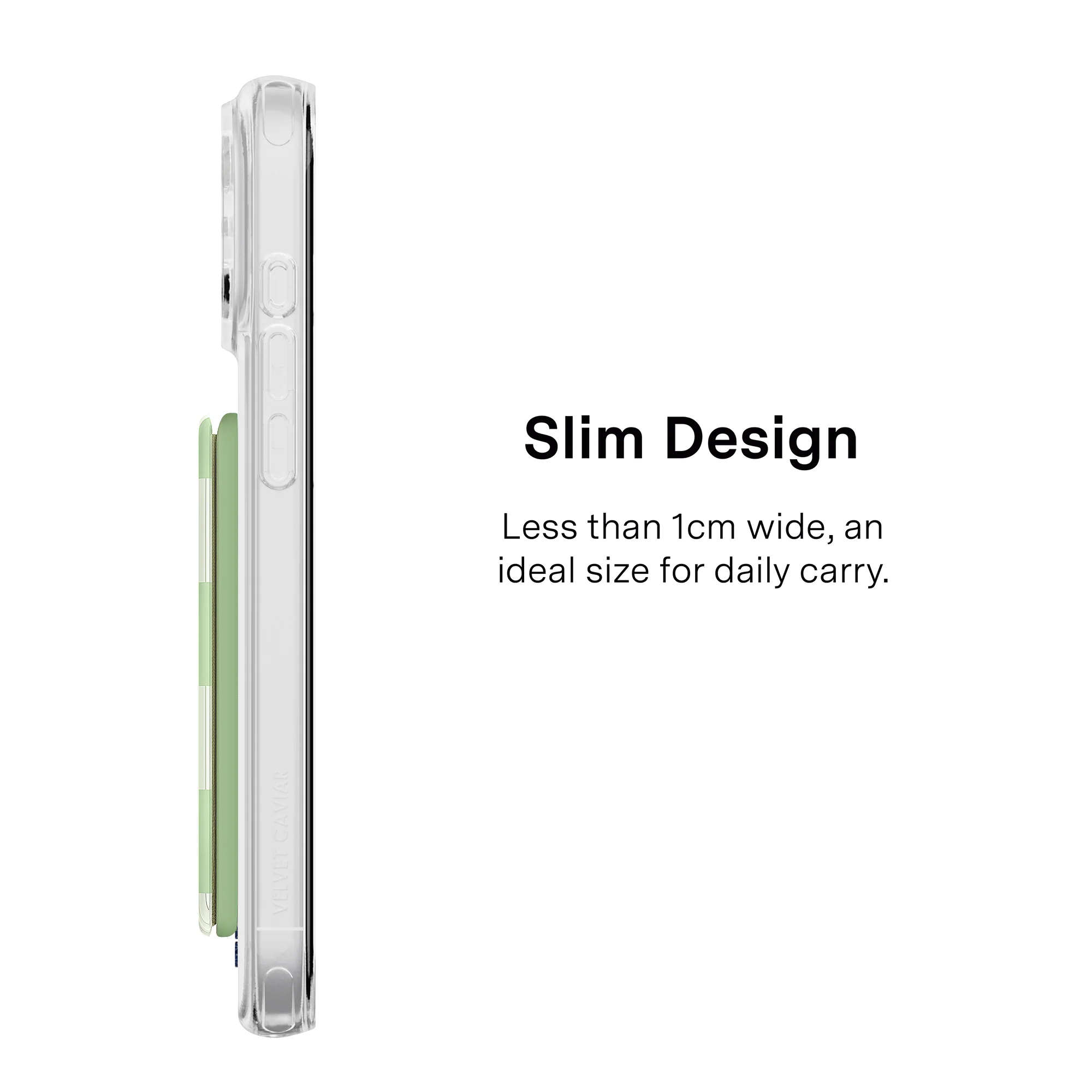 Pistachio Vibe Checkered Magsafe Wallet - Image 5