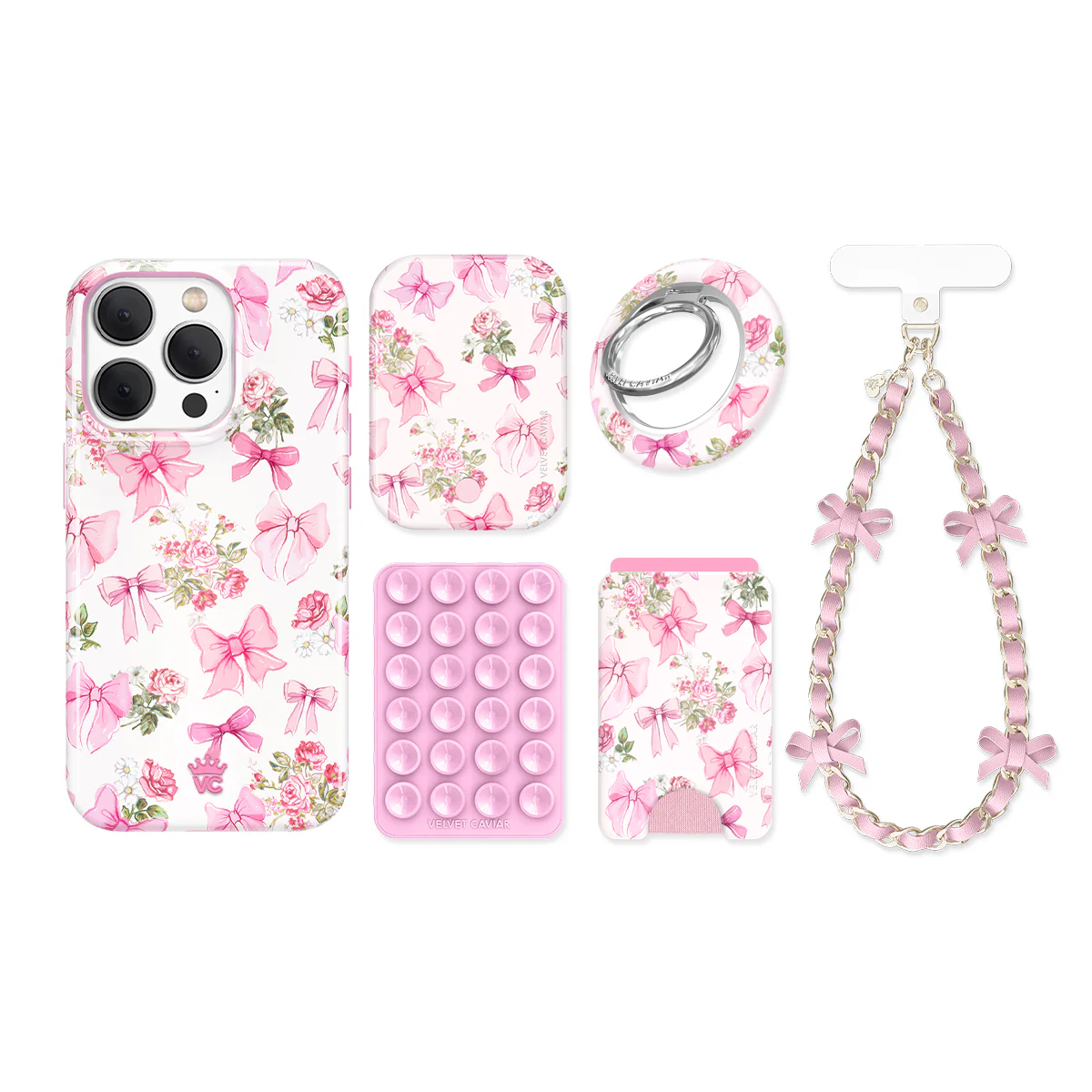 Posie Pink Bows iPhone Bundle Set - Image 12
