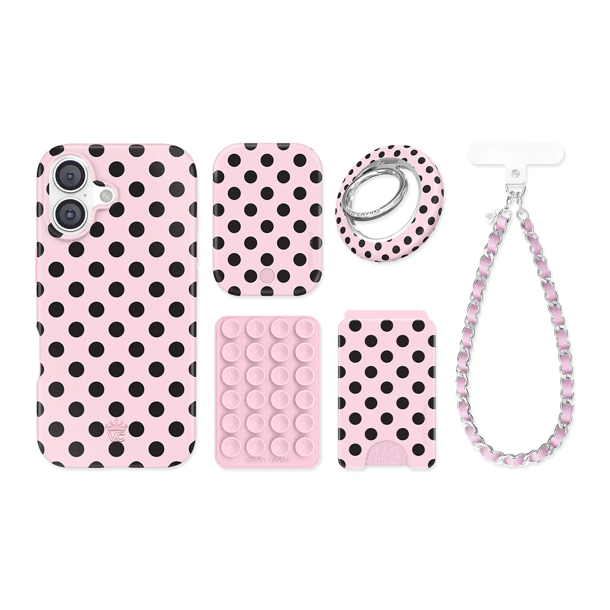 Princess Pink Polka Dot iPhone Bundle Set - Image 13