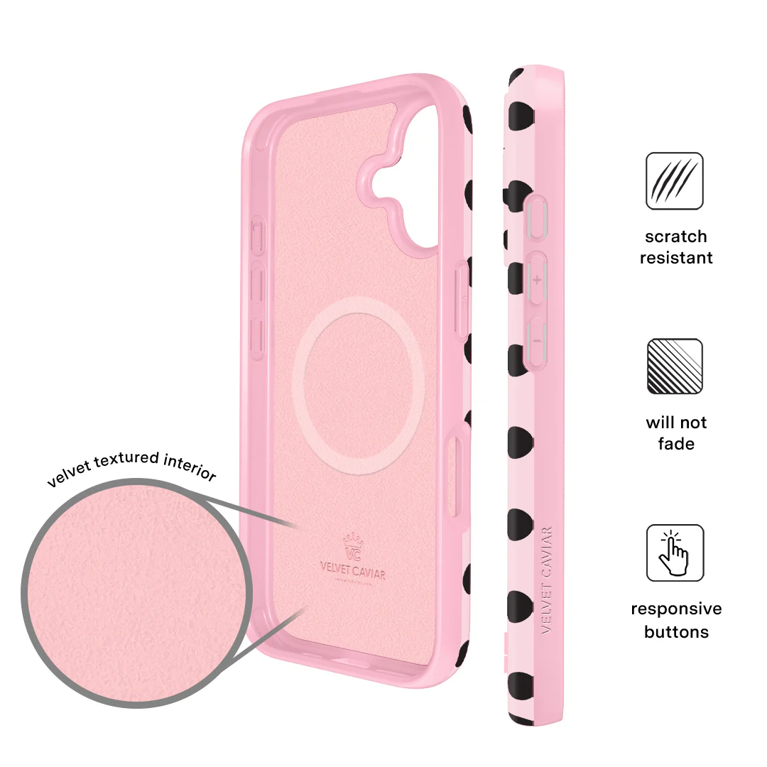 Princess Pink Polka Dot iPhone Case - Image 40