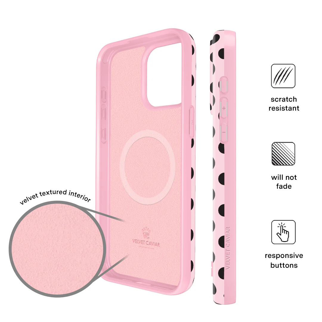 Princess Pink Polka Dot iPhone Case - Image 55