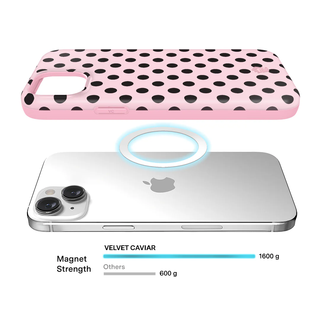 Princess Pink Polka Dot iPhone Case - Image 59