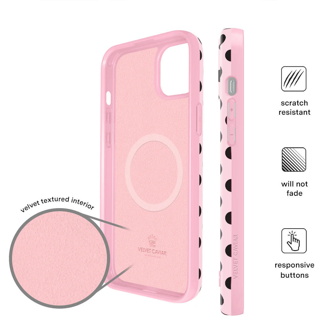 Princess Pink Polka Dot iPhone Case - Image 60