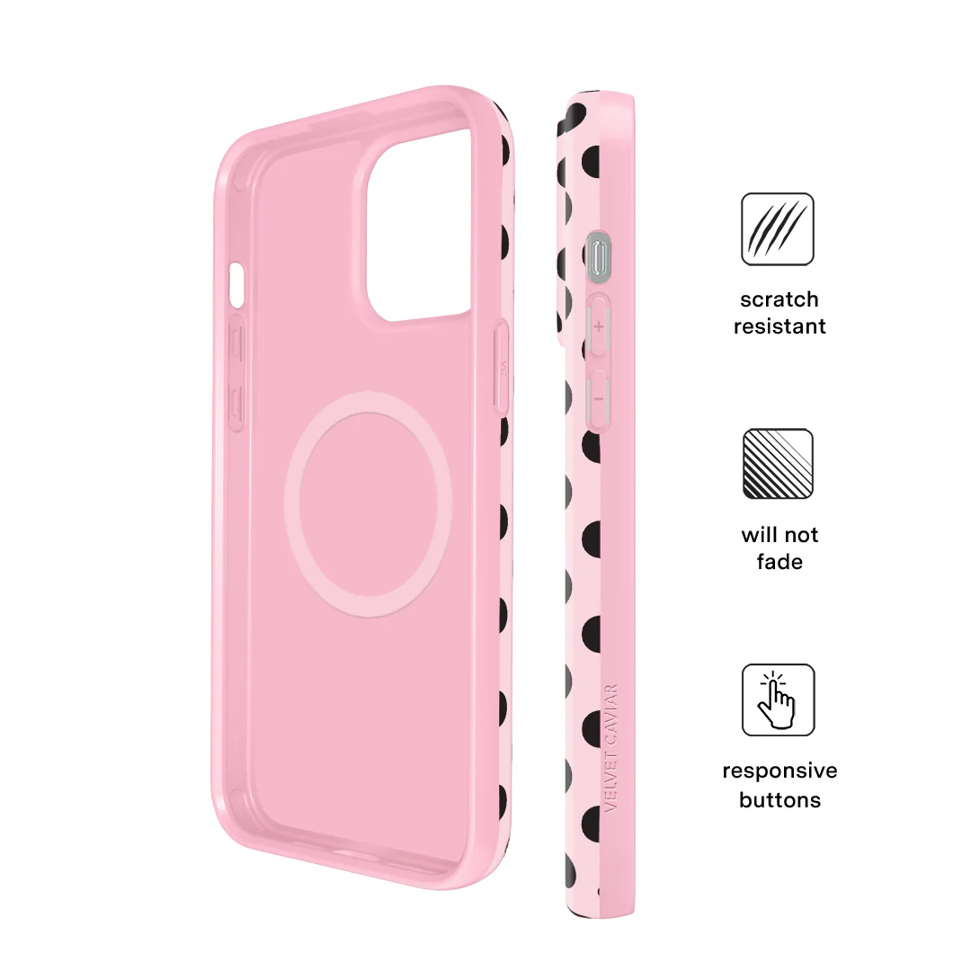 Princess Pink Polka Dot iPhone Case - Image 65