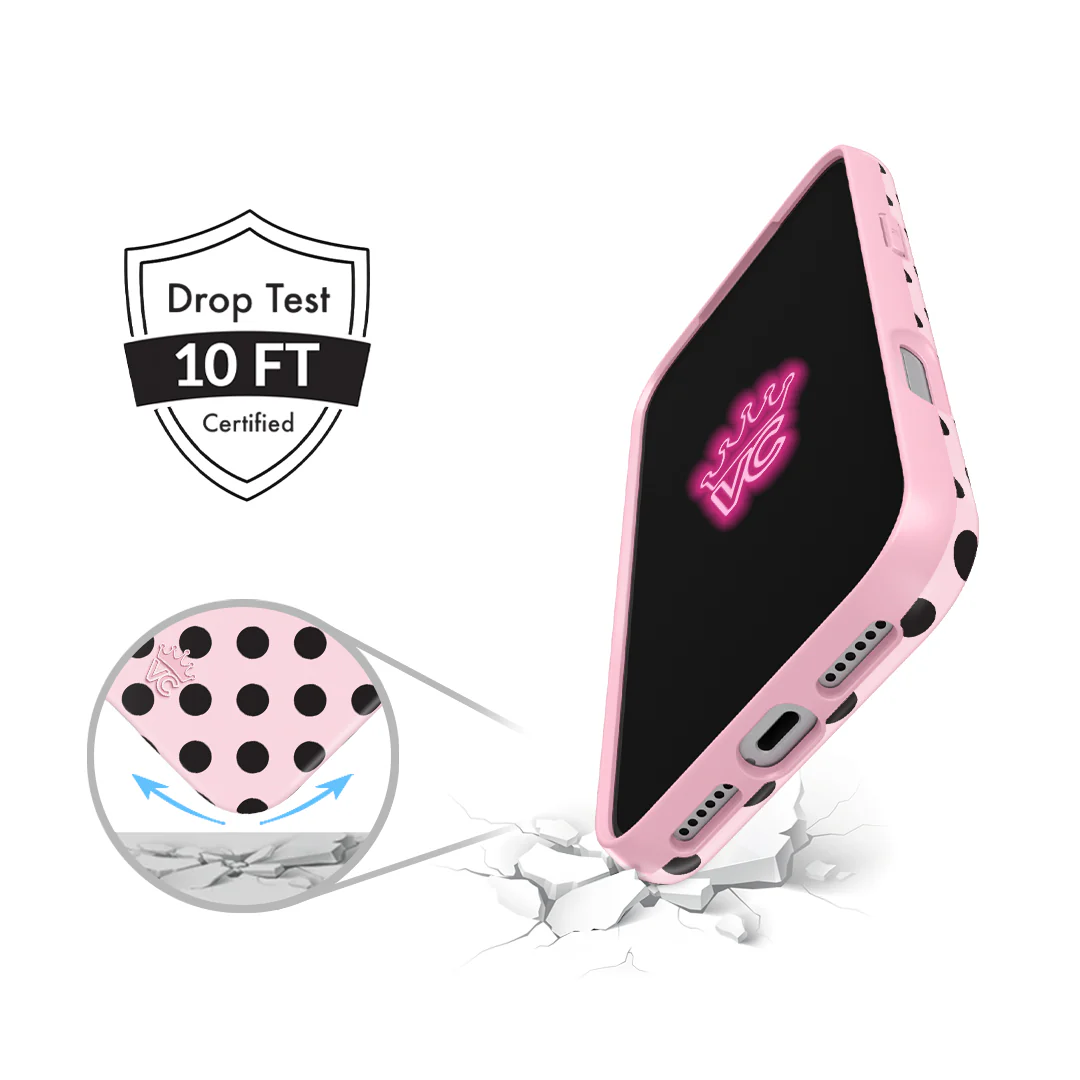 Princess Pink Polka Dot iPhone Case - Image 7