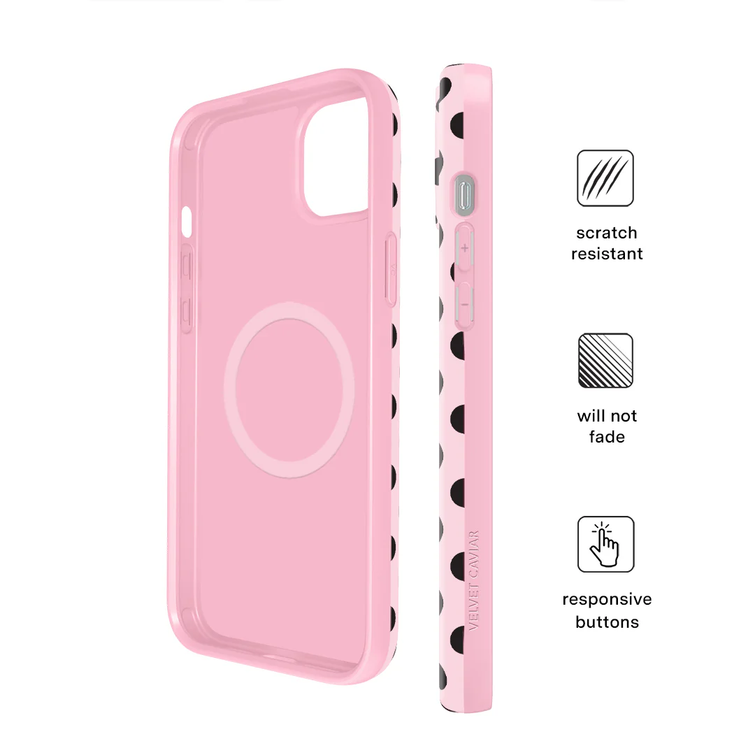 Princess Pink Polka Dot iPhone Case - Image 80
