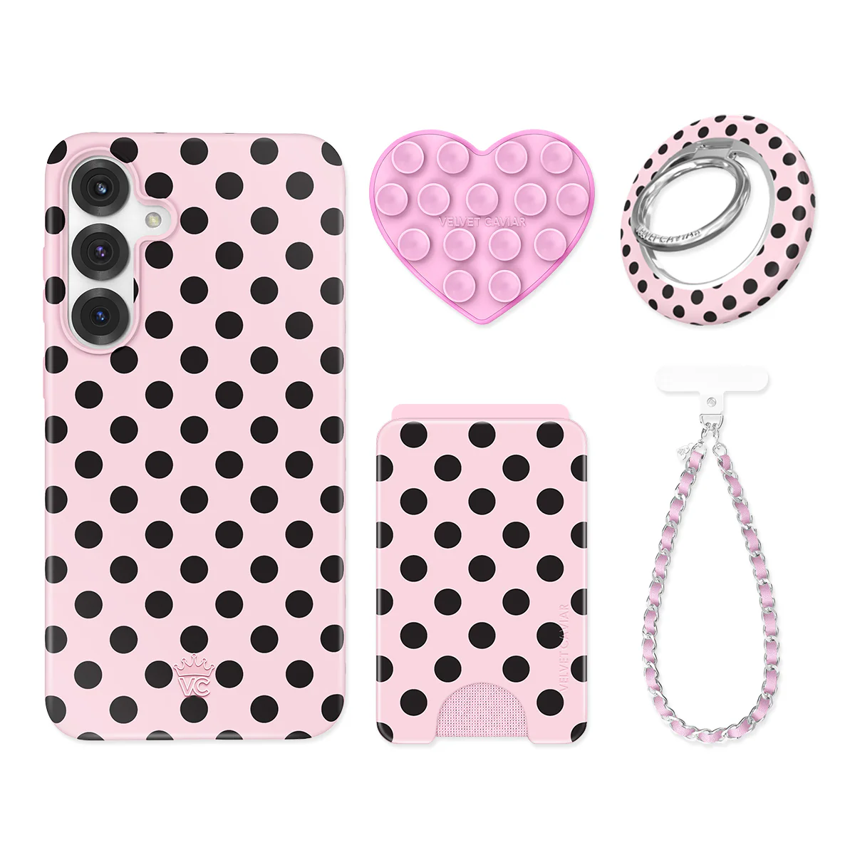 Princess Pink Polka Dot Samsung Bundle Set - Image 4