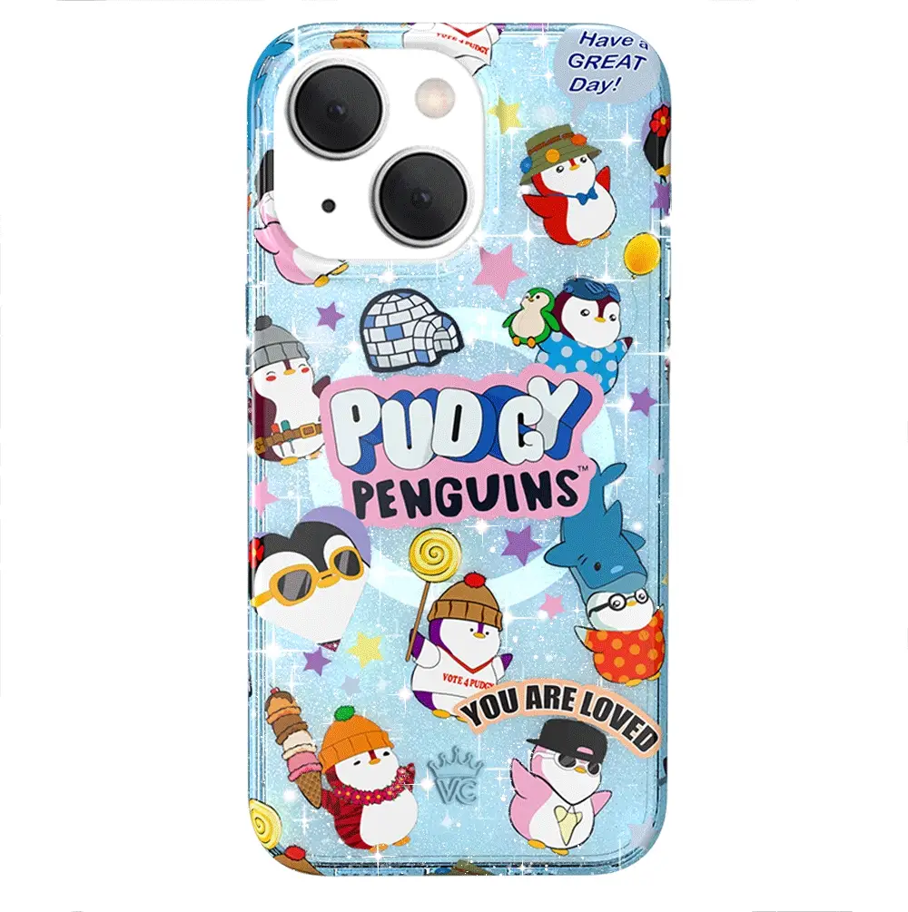 Pudgy Penguins Iceberg Glitter iPhone Case - Image 13