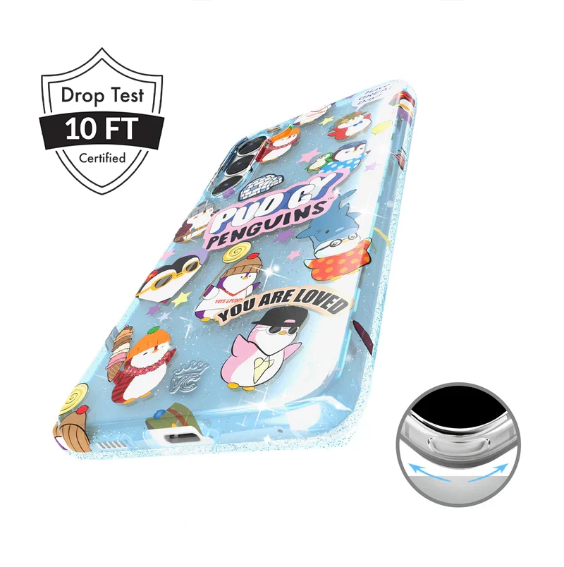 Pudgy Penguins Iceberg Glitter Samsung Case - Image 25