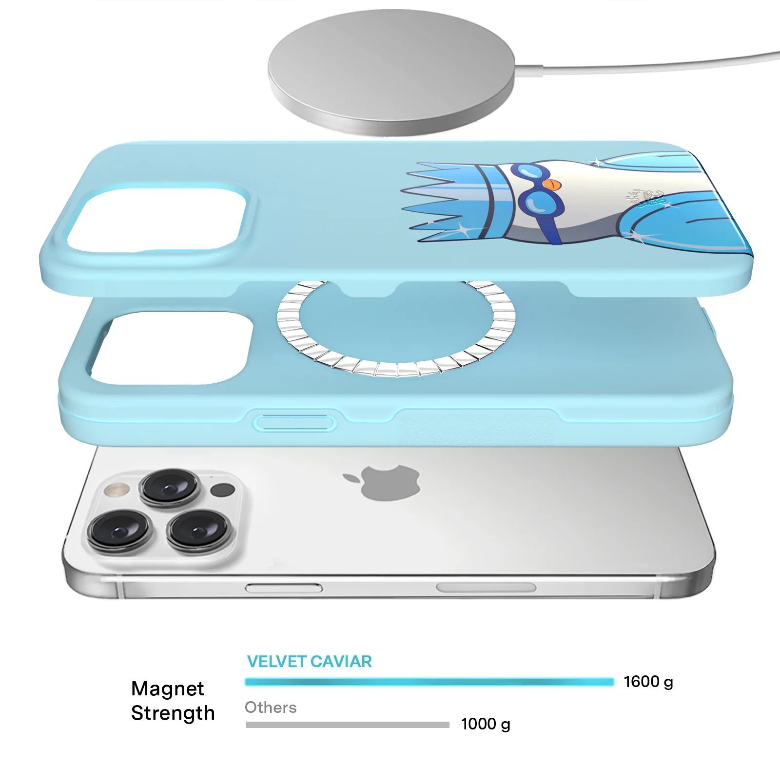 Pudgy Penguins Polar Blue iPhone Case - Image 70