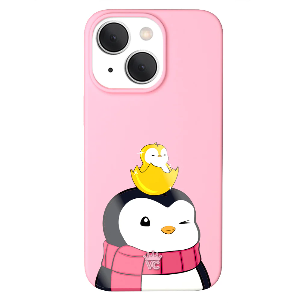 Pudgy Penguins Positive Pink iPhone Case - Image 13