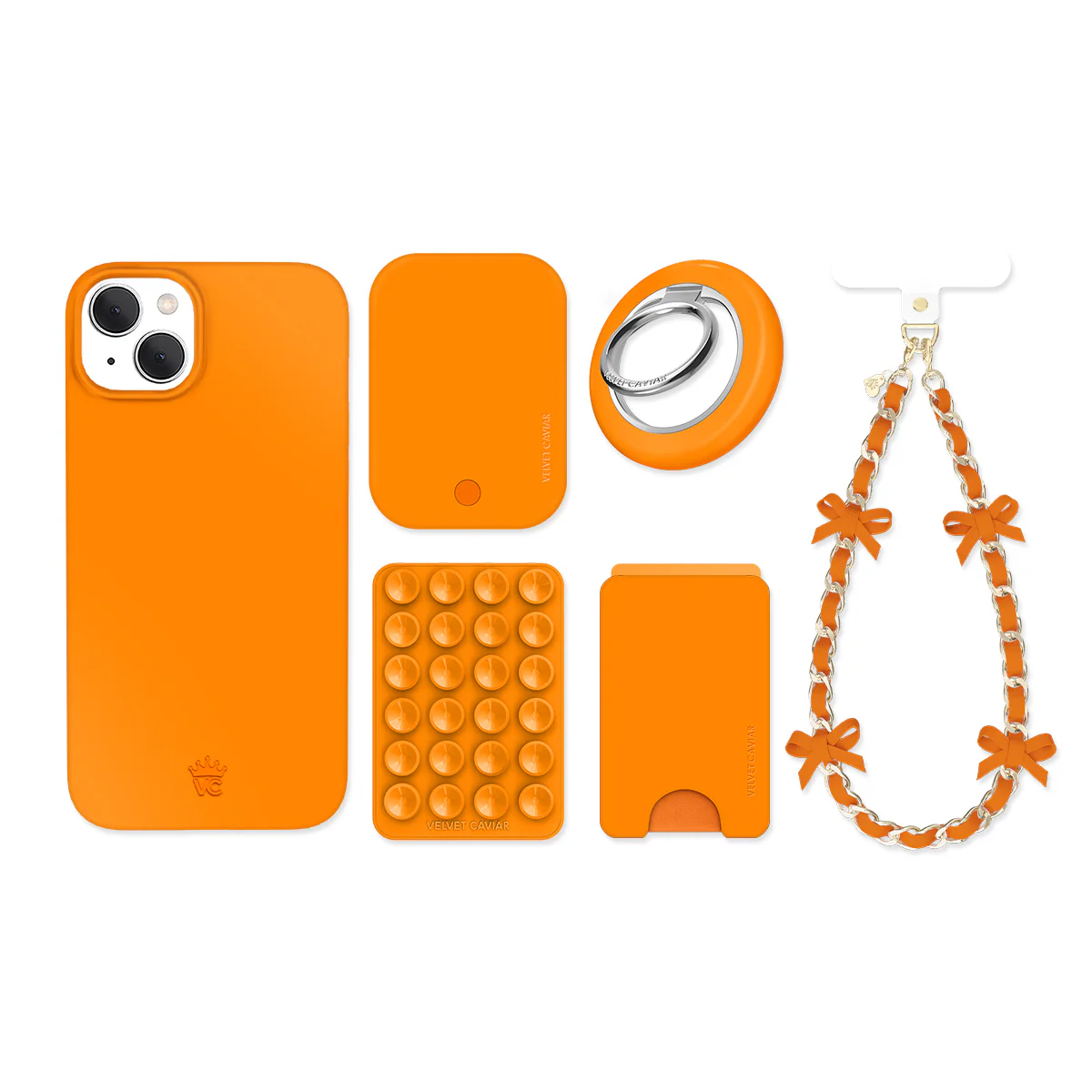 Pumpkin Spice Orange iPhone Bundle Set - Image 5