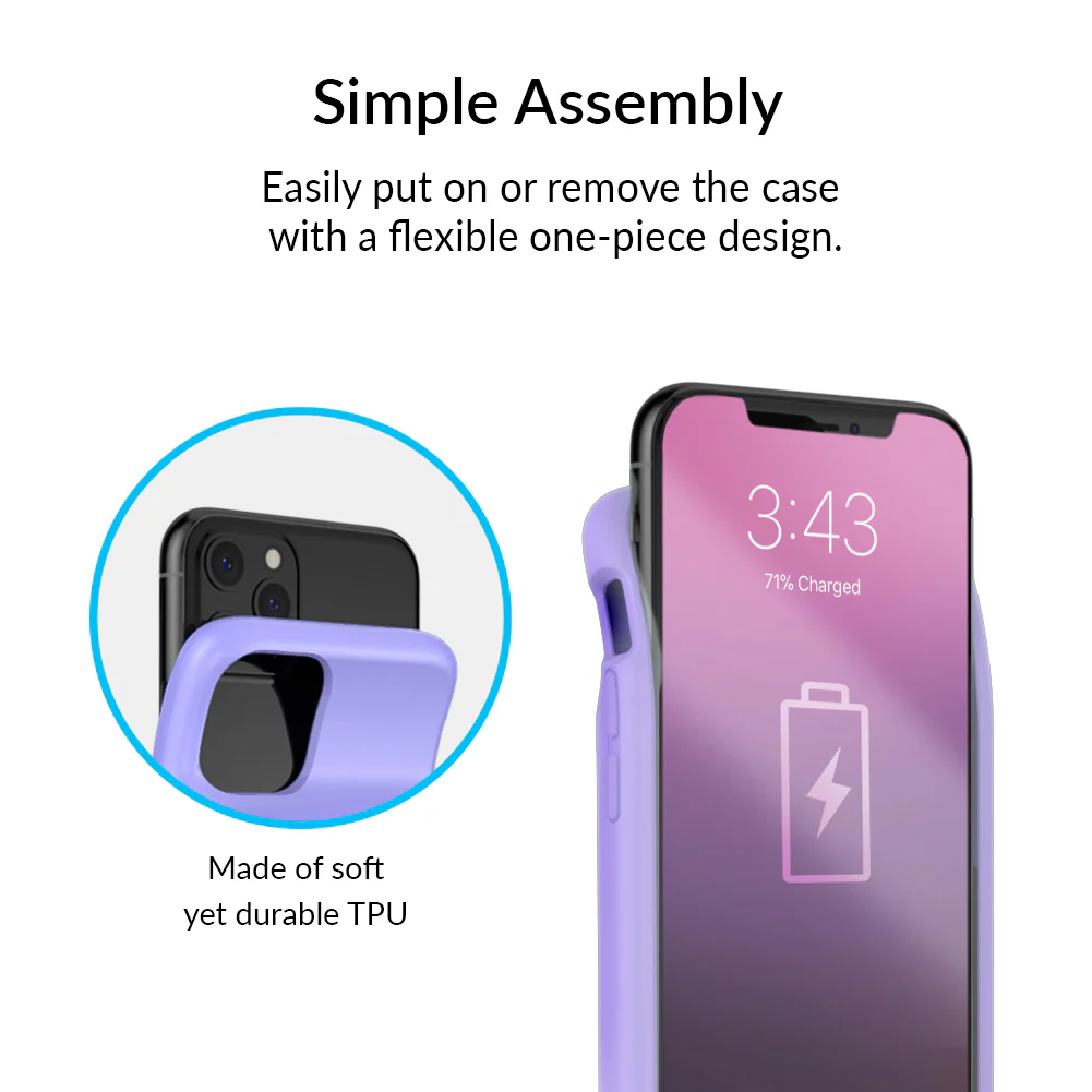 Purple Geometric iPhone Charging Case - Image 17