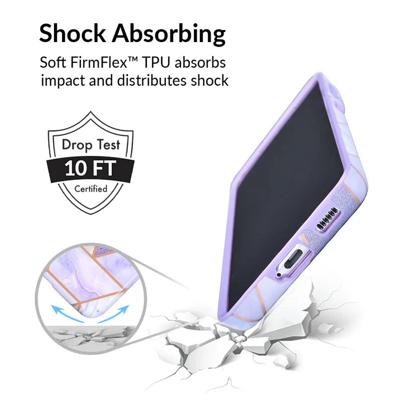 Purple Geometric Marble Samsung Case - Image 49