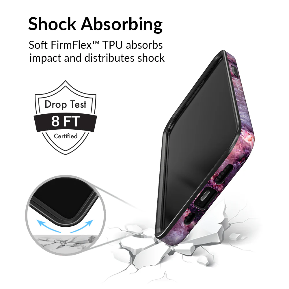 Purple Stone Marble iPhone Case - Image 80