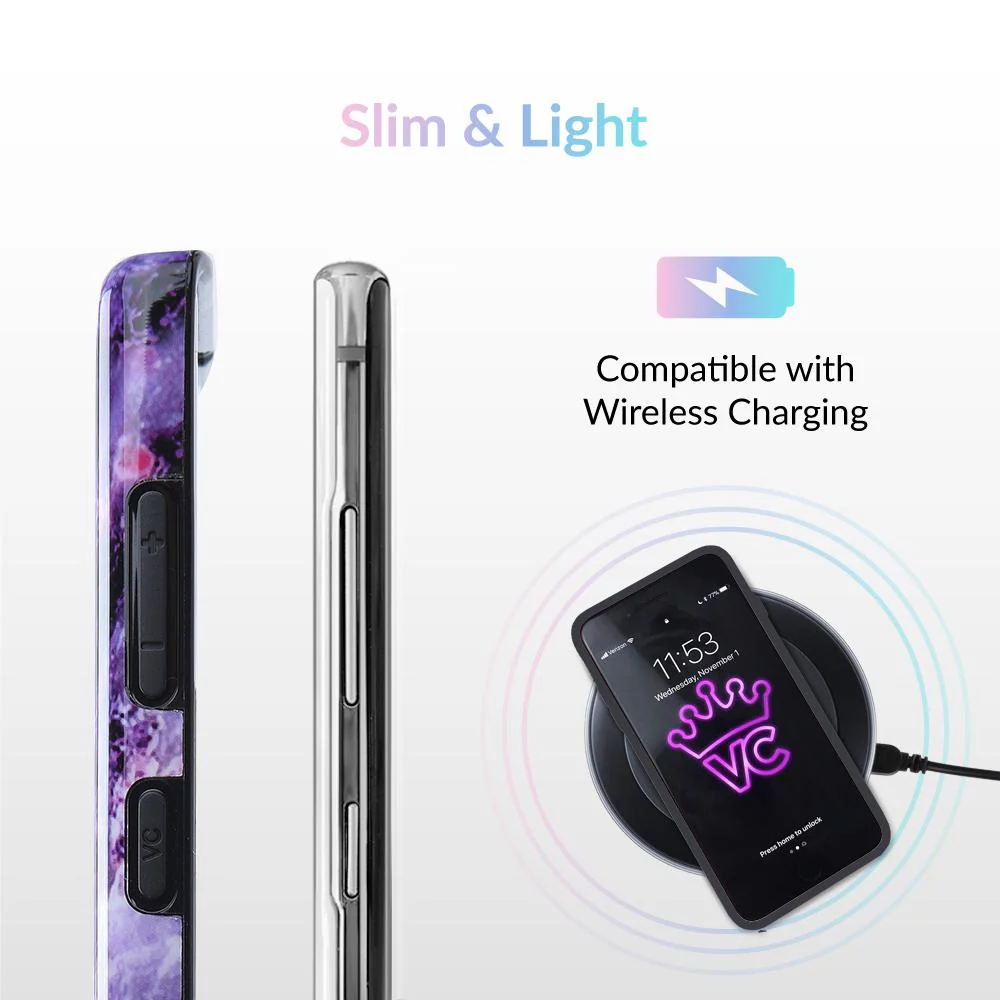 Purple Stone Marble Samsung Galaxy Case - Image 44