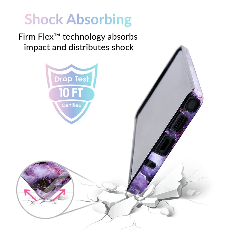 Purple Stone Marble Samsung Galaxy Case - Image 47