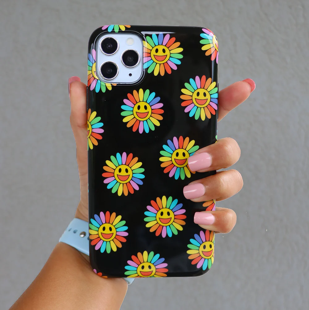 Rainbow Smiley iPhone Case - Image 2
