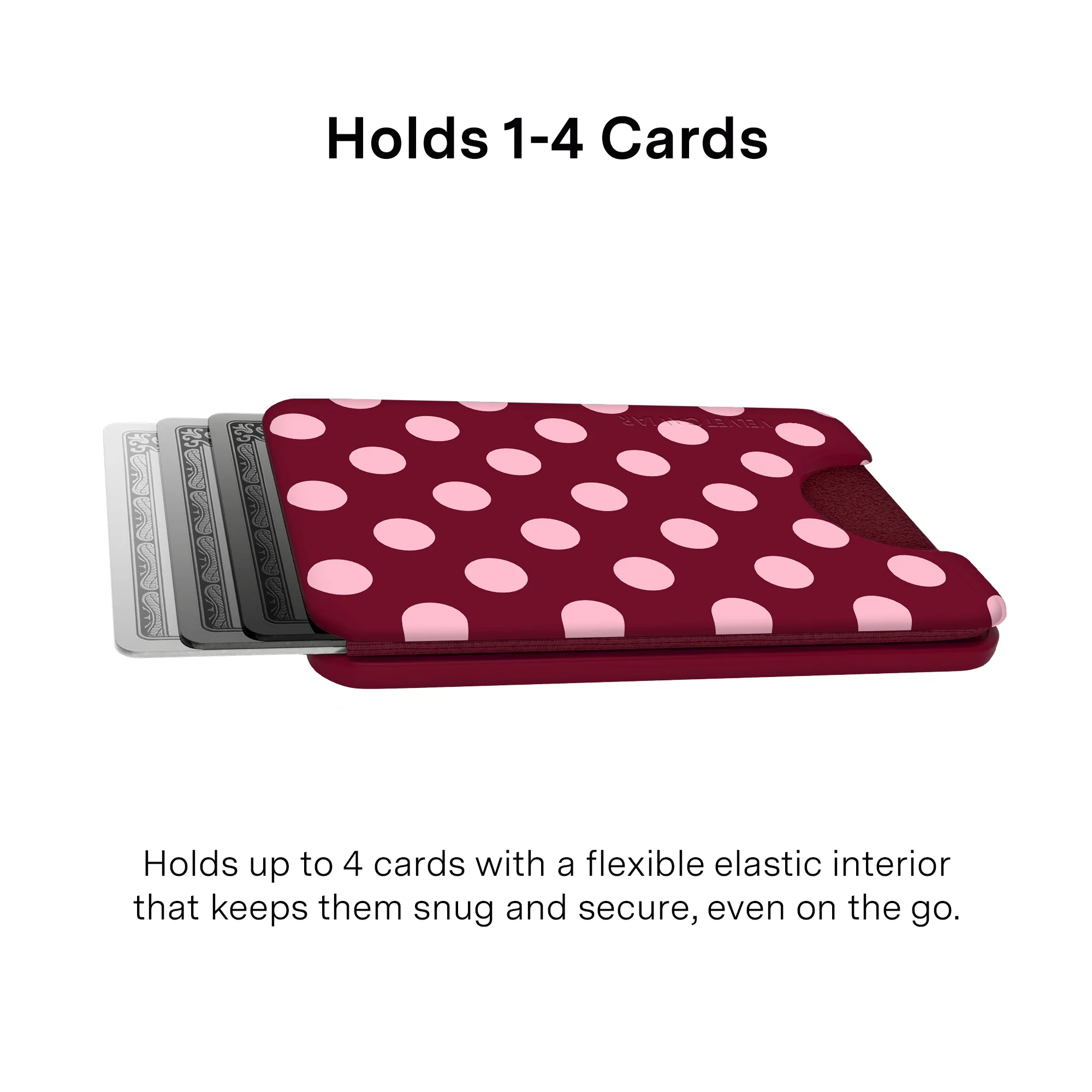 Raspberry Polka Dot MagSafe Wallet - Image 3