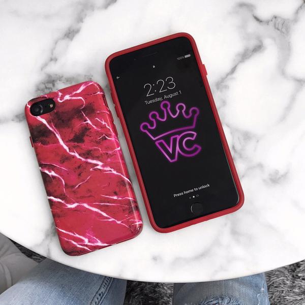 Red Velvet Marble iPhone Case - Image 27