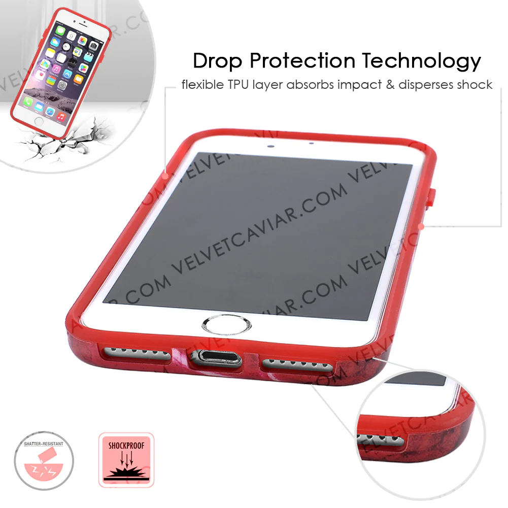 Red Velvet Marble iPhone Case - Image 7