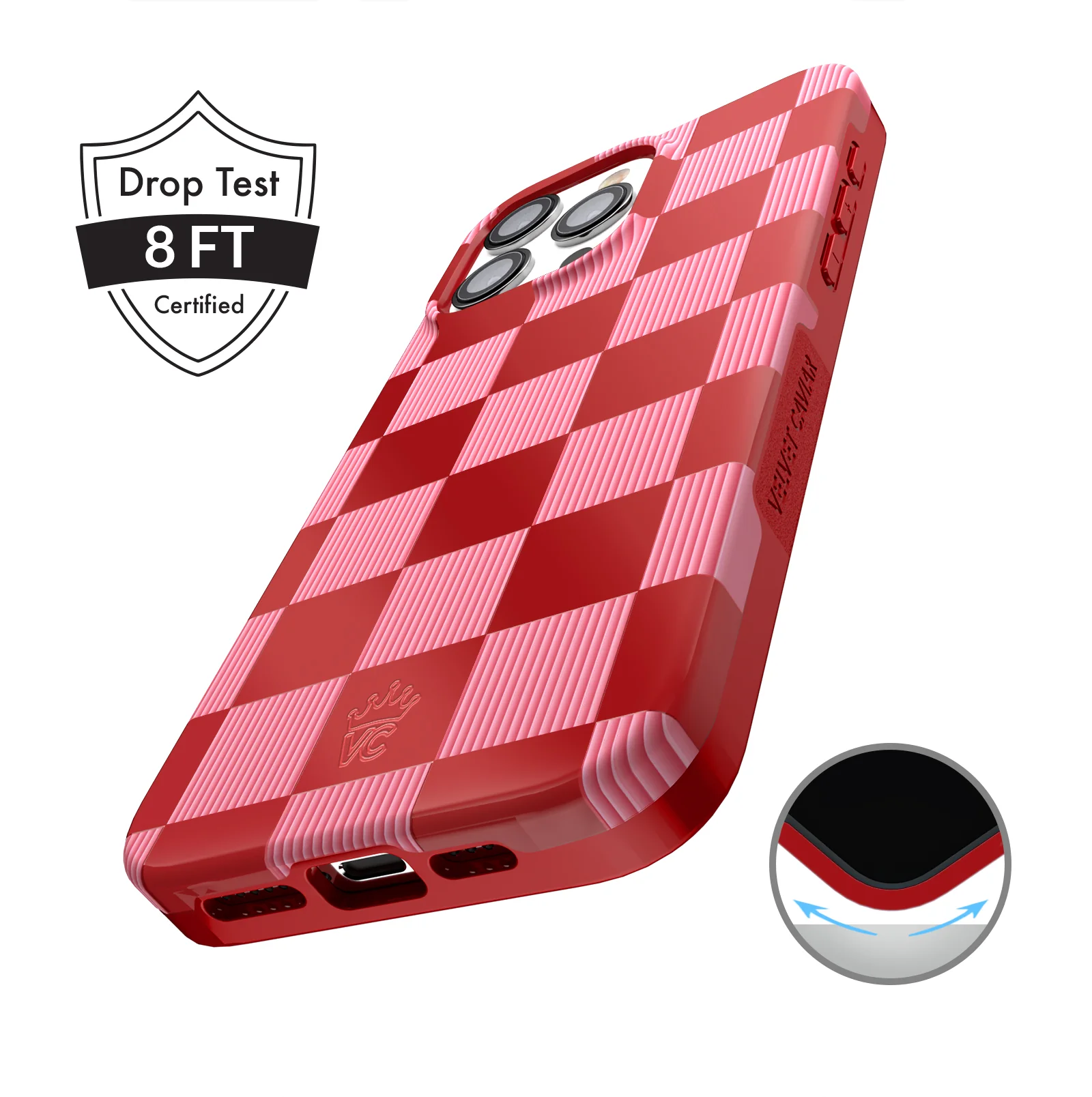 Rose Vibe Checkered iPhone Case - Image 29