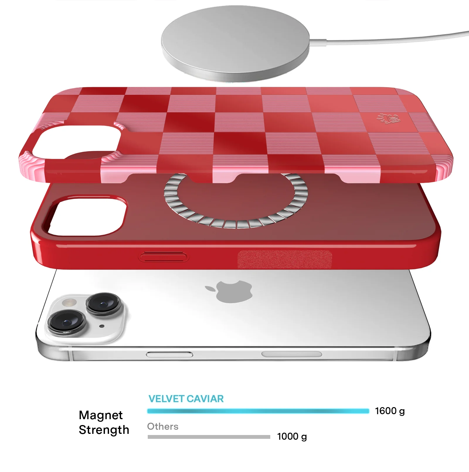 Rose Vibe Checkered iPhone Case - Image 46
