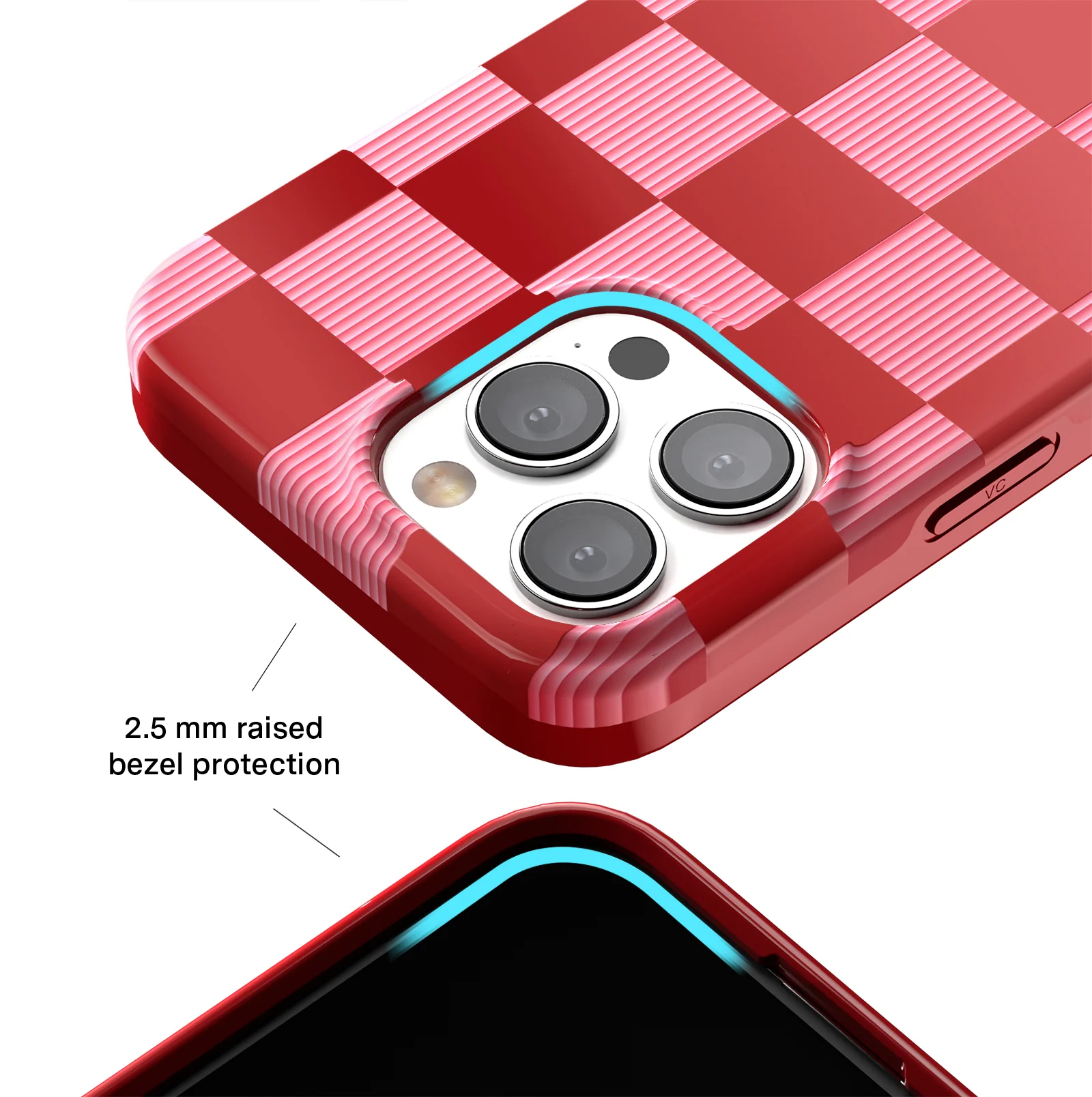 Rose Vibe Checkered iPhone Case - Image 87