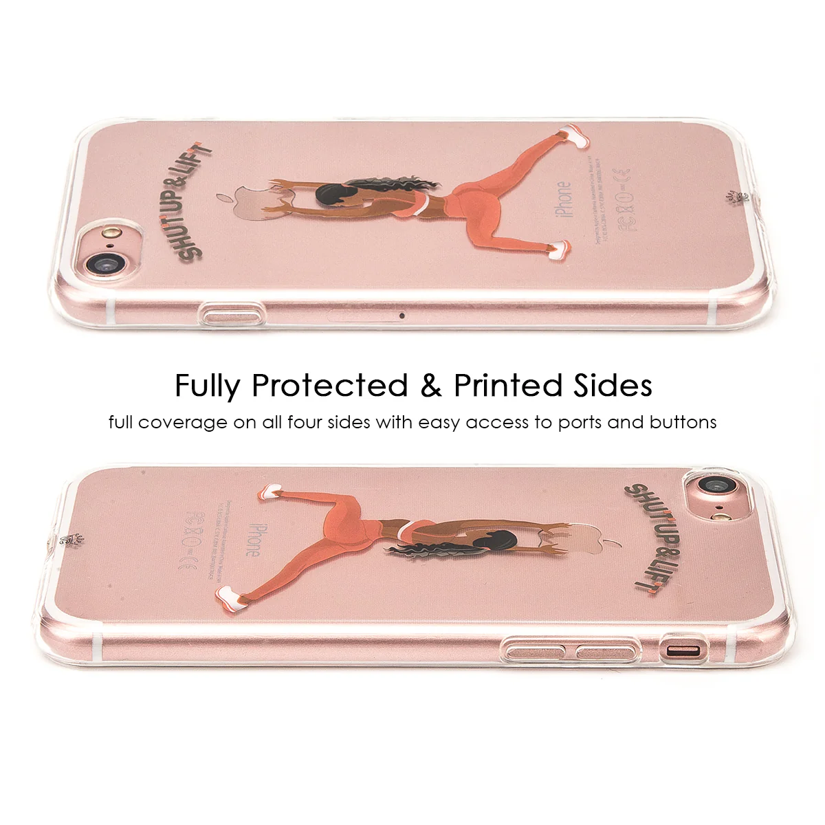 Shut Up & Lift iPhone Case Black Hair Pink Pants - Image 27