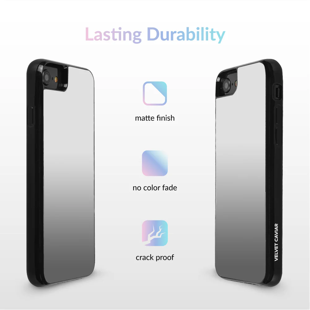 Silver Reflective Mirror iPhone Case - Image 11