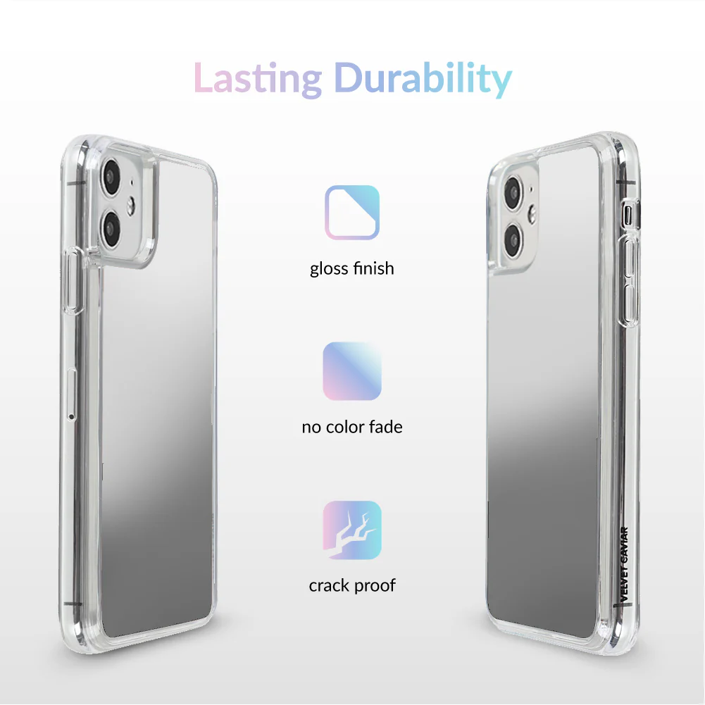 Silver Reflective Mirror iPhone Case - Image 47