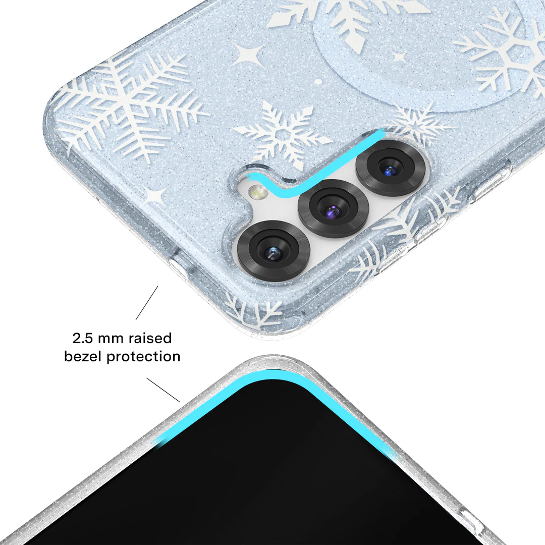Snow Angel Glitter Samsung Case - Image 8