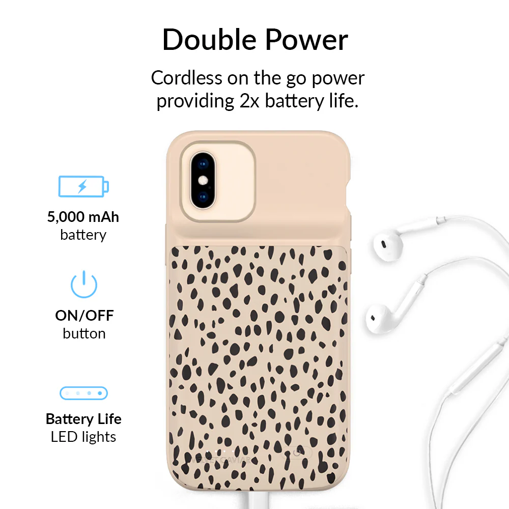 Spotted Cheetah iPhone Charging Case - Image 3