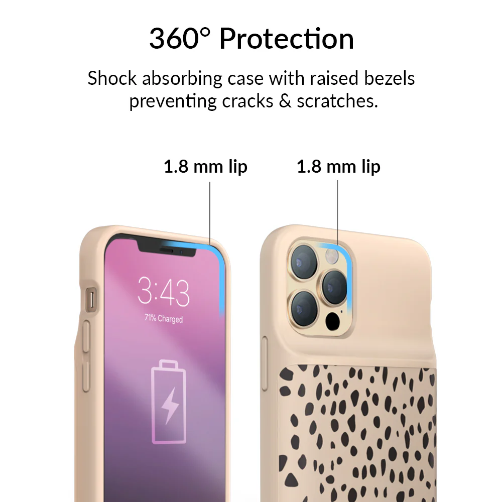 Spotted Cheetah iPhone Charging Case - Image 75