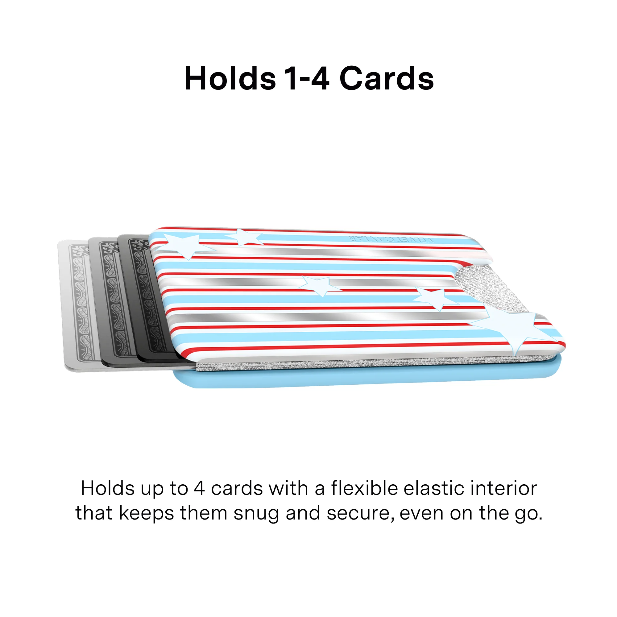 Stars & Stripes Glitter MagSafe Wallet - Image 3